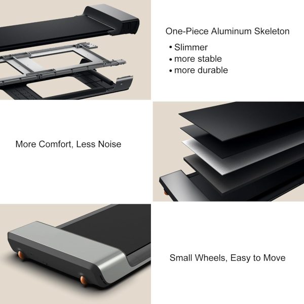 Big Summer Sale Limited Time Offer AED 99د.إ:KingSmith WalkingPad P1 Folding Treadmill Ultra Slim Electric Foldable Treadmill Smart Fold Walking Pad Portable Safety Non Holder...