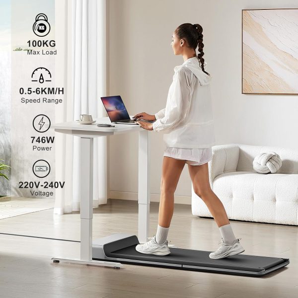 Big Summer Sale Limited Time Offer AED 99د.إ:KingSmith WalkingPad P1 Folding Treadmill Ultra Slim Electric Foldable Treadmill Smart Fold Walking Pad Portable Safety Non Holder...