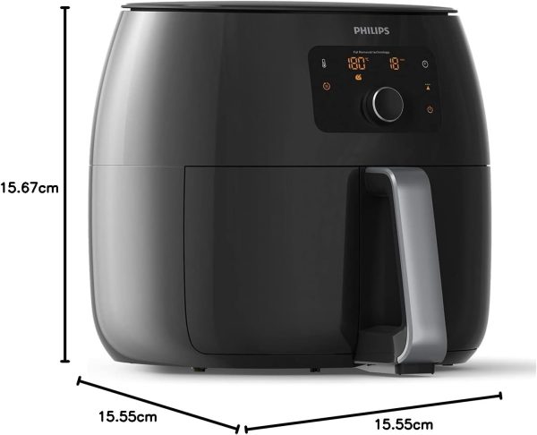 Celebrate with Us Anniversary Limited-Time & Limited-Quantity Deal AED د.إ99:Philips Premium Airfryer XXL with Fat Reduction Technology, 3 lb / 7-quart capacity, Rapid Air...