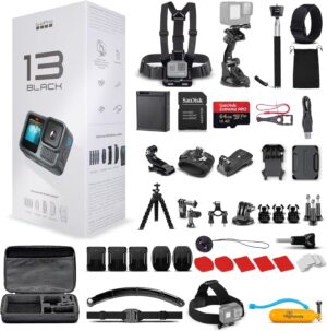 Limited-Time Sale for Summer Surprises AED 109د.إ：GoPro HERO13 Black - Waterproof Action Camera with 5.3K HDR Video, 27MP Photos, 1/1.9" Image Sensor, Live Streaming, Webcam,...