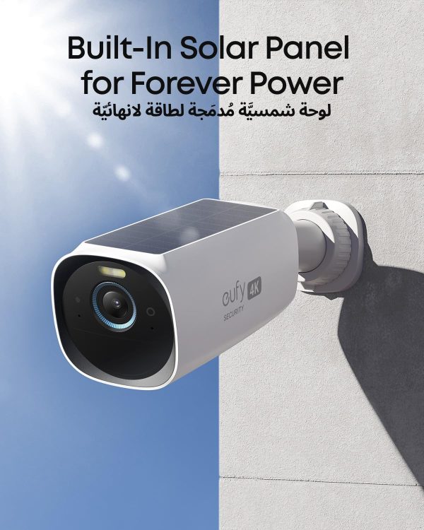 Limited-Time Sale for Summer Surprises AED 99د.إ:eufy Security eufyCam 3 2-Cam Kit, Security Camera Outdoor Wireless, 4K Camera with Integrated Solar Panel, Forever Power, Face...