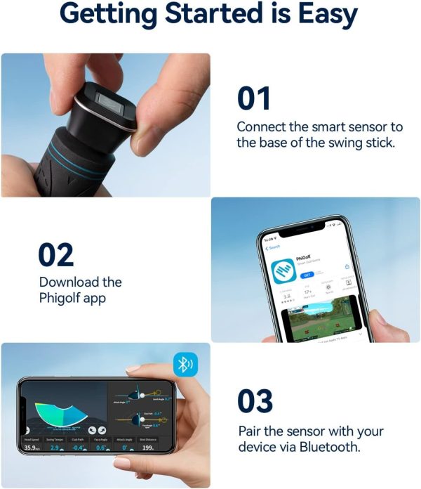 Limited-Time Sale for Summer Surprises AED 99د.إ:PHIGOLF Phigolf2 Golf Simulator with Swing Stick for Indoor & Outdoor Use, Golf Swing Trainer with Upgraded Motion Sensor & 3D...