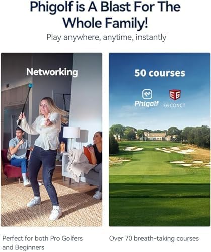 Limited-Time Sale for Summer Surprises AED 99د.إ:PHIGOLF Phigolf2 Golf Simulator with Swing Stick for Indoor & Outdoor Use, Golf Swing Trainer with Upgraded Motion Sensor & 3D...