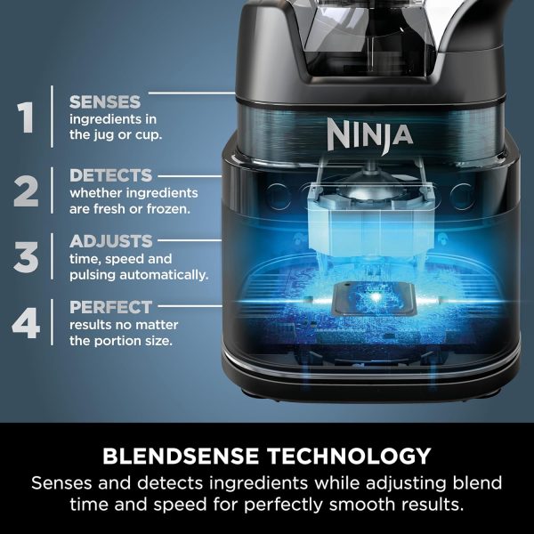 Summer Final Clearance Just AED 99د.إ:Ninja 2-in-1 Detect Power Blender Pro & Single Serve, 1200W Blender With Jug, & 2x Single Serve Cups, Blend Smoothies, Chop Vegetables &...
