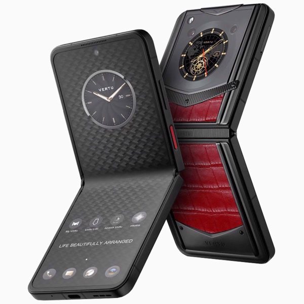 VERTU IRONFLIP Calf Skin Flip Cell Phone, Unlocked Android 5G Smartphone, Foldable Design, One-Hand Control, 50MP Camera, 12G+512G, Dual SIM, 6.9β³ 120Hz OLED, 65W Fast Charge
