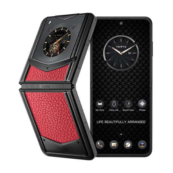 VERTU IRONFLIP Calf Skin Flip Cell Phone, Unlocked Android 5G Smartphone, Foldable Design, One-Hand Control, 50MP Camera, 12G+512G, Dual SIM, 6.9β³ 120Hz OLED, 65W Fast Charge